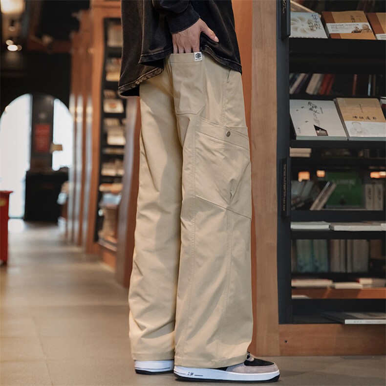 美式工装裤男士冬季加绒加厚宽松直筒休闲长裤Z9857-P50/加绒P58,男装工装外套,星座509