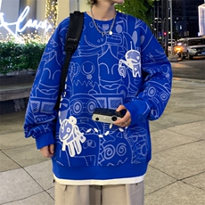 【新品】8818-P462026年春季新款圆领卫衣男休闲宽松百搭上衣，男装卫衣，星座1206-1（原A206-1）