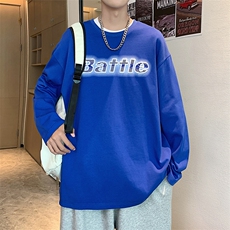 C001P28秋季港风潮流宽松长袖t恤打底衫男，男装T恤，星座1204-3