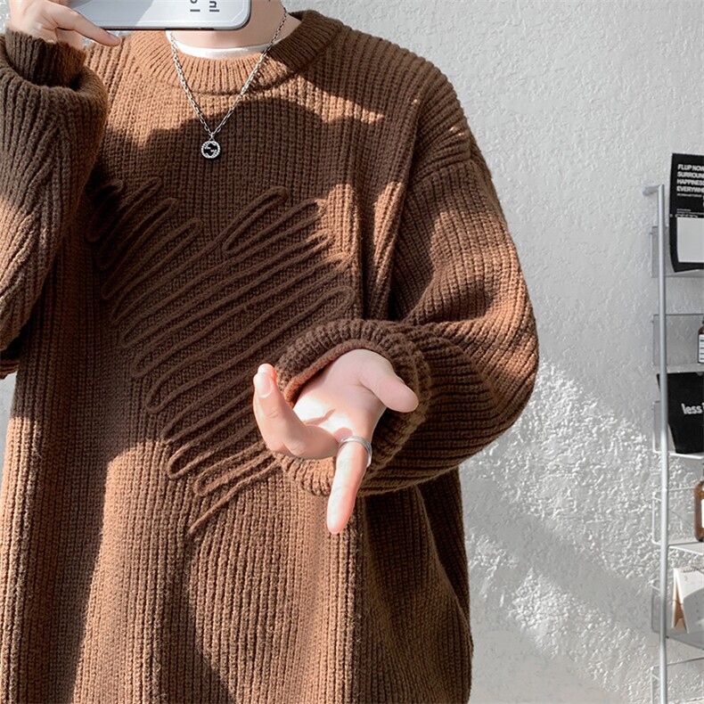 8XL-M特大码毛衣男高品质加厚宽松胖子毛衣针织衫MY1201P58控78，男装针织衫/毛衣，电商D206-1