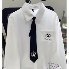 春秋季上衣新款日系长袖衬衫男打底学院风dk制服衬衣CS2222，男装T恤，星座1116A（原606A-3）