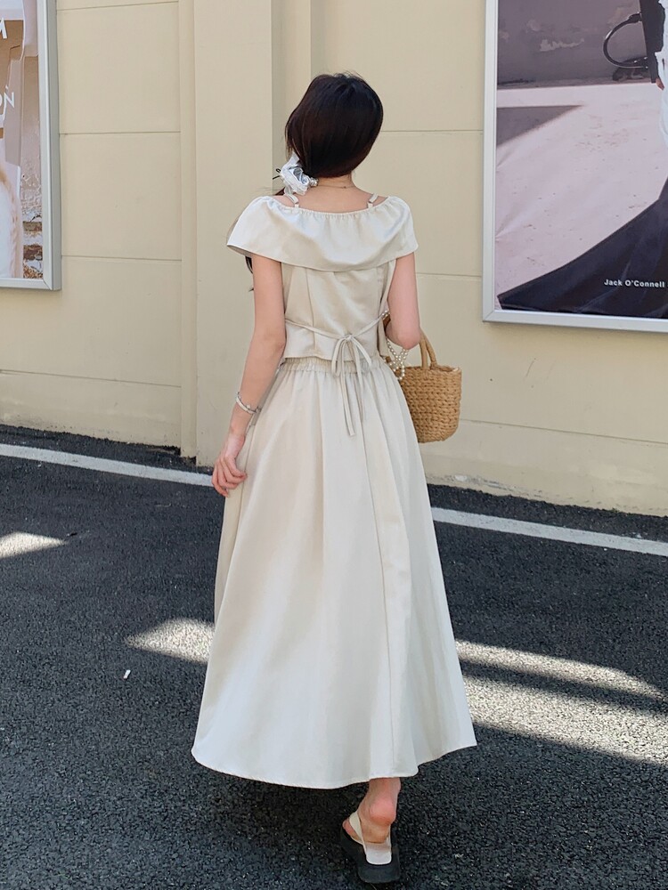 2025夏装新款吊带+半身裙套装两件套,女装套装/套裙,浙宝220