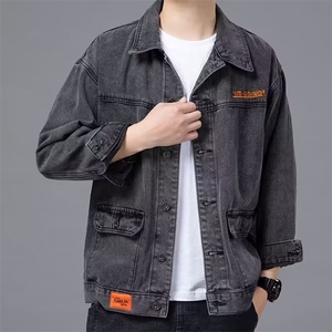 1506-1/NG101/P54牛仔外套耐磨多口袋工装夹克男外穿宽松工作服图片