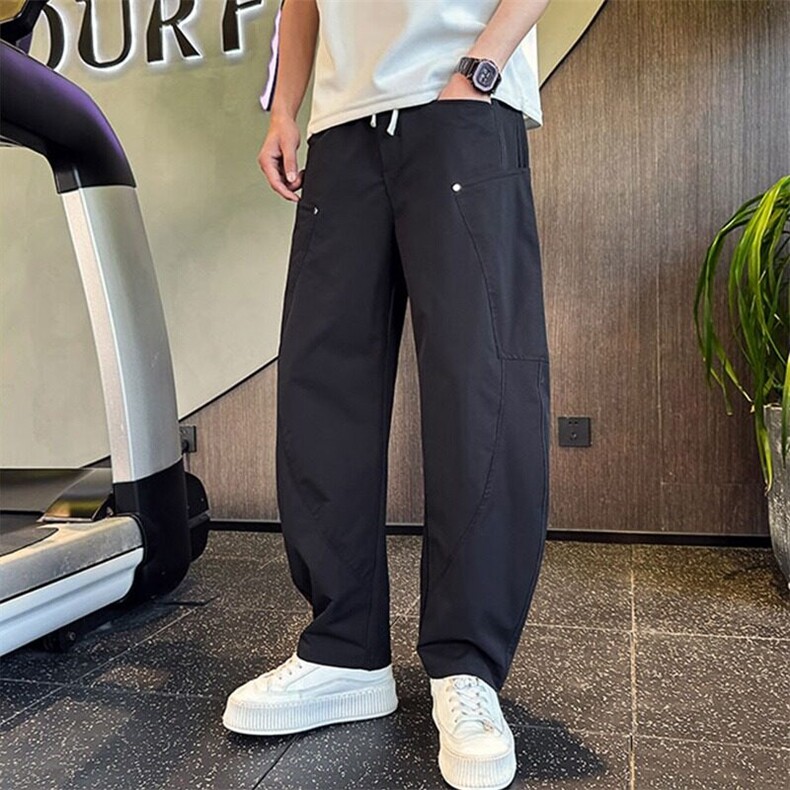 网图现货男士夏季新款时尚百搭直筒休闲弯刀裤RB4566-P55,男装休闲裤,星座1005-4