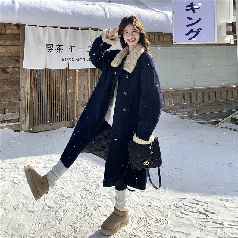 90绒[新品]牛仔羊毛呢派克羽绒服2C293-Q913-P325-K458,女装羽绒服,2C293