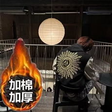 网络图现货潮牌慵懒气质新款原宿文艺日系夹棉棉衣JM10330-P78，男装棉衣，星座715-7