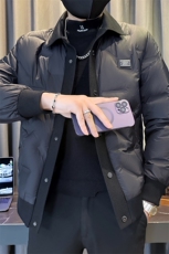 2025新款足货有报告冬季轻薄菱形格羽绒服潮高领外套YR2699，男装羽绒服，星座301B-2（原A443-1）