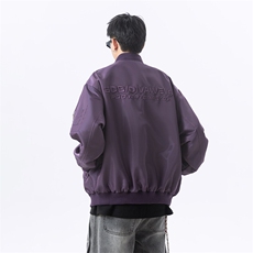 港风日系复古设计感刺绣拼接立领夹克男XZ213-JK4321-P108控128，男装夹克，星座213