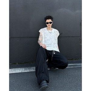 8XL-M 重磅！特大码短袖T恤背心男宽松休闲百搭 篮球服DX318P28图片