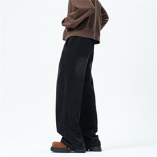 【主推现货S-4XL】水洗直筒牛仔裤男宽松长裤A080-8206-P65控88，男装牛仔裤，电商A080