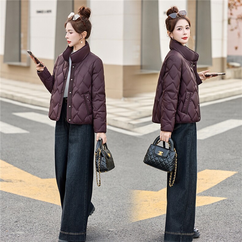 2025冬季新款轻薄羽绒90绒,女装羽绒服,维一诺（1D095）