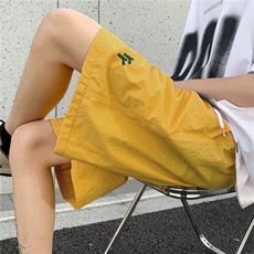 男士夏季冰丝薄款潮牌休闲短裤宽松跑步运动裤学生篮球五分裤睡裤，男装牛仔裤，星座1013