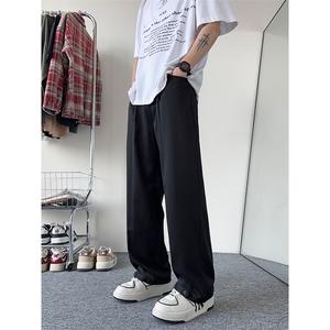 港风 大码宽松长裤直筒裤休闲裤西裤A014-DY25019-P40控58图片