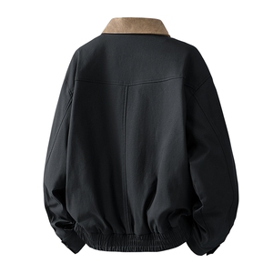 翻领夹克男春季简约宽松潮流百搭上衣服JK266-P73图片
