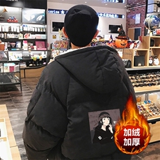MY16122-P100加厚加绒连帽棉衣男大码棉服男面包服男，男装棉衣，电商A040A