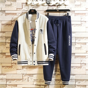 秋季新款棒球服卫衣套装男女卫衣两件套XZ102A-4-Q8639-P95图片