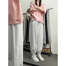 对镜自拍2023免烫休闲抗皱硅胶印花束脚裤WK605-特批24加绒特批32，男装休闲裤，星座718-1