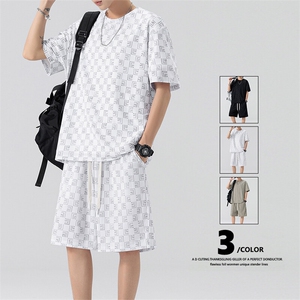 35525-P50 大码 控69 大码夏季男士休闲套装图片