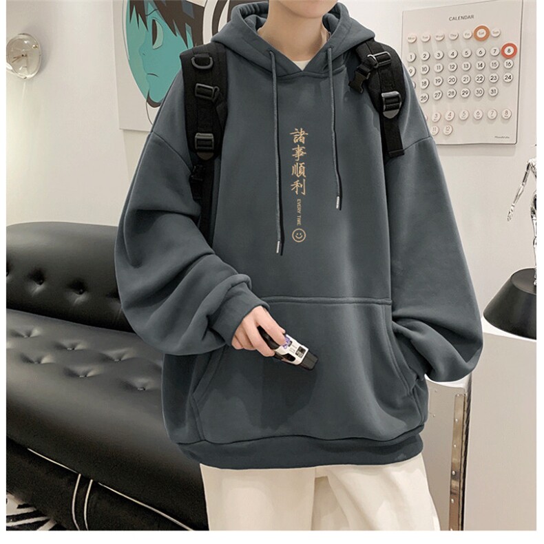 抖音供货、重磅360克现货加绒印花连帽卫衣HD019-1-LMWY44123-P40,男装卫衣,电商019-1