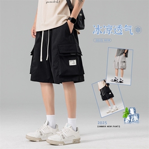 夏季大口袋工装裤男款式直筒五分短裤休闲裤217-2-K196-特P35图片