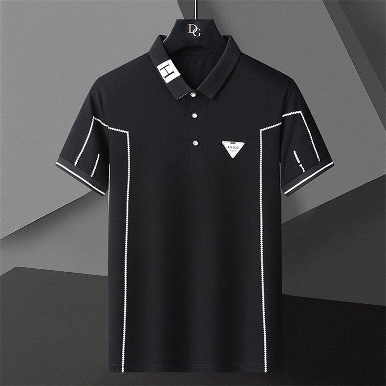 72807-P35短袖t恤男士夏季新款带领体恤夏装潮牌翻领衫,男装Polo衫,电商D310B