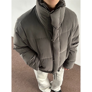 网图有货 美式复古加厚保暖棉衣立领短款休闲棉服男女 A1119-P98图片