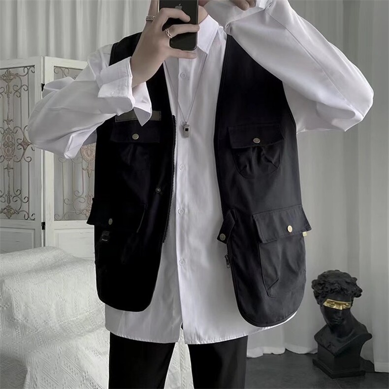 男春季新款韩版潮流马甲B00P32图片