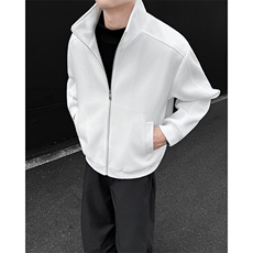 可二开内里可拆卸显瘦肩宽拉链飞行夹克短款休闲外套JK2701P70，男装夹克，电商A128