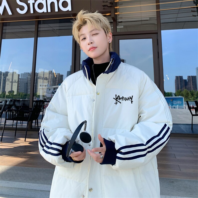 ！2025冬季新款男士潮牌立领棉衣撞色情侣棉服外套MY207特P80，男装棉衣，电商B220