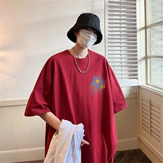 特P19控38230g重磅纯棉灌篮高手印花港风短袖t恤男DT3112，男装T恤，电商B370