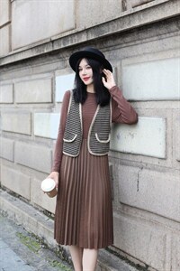 两件套连衣裙,女装连衣裙,倾爽