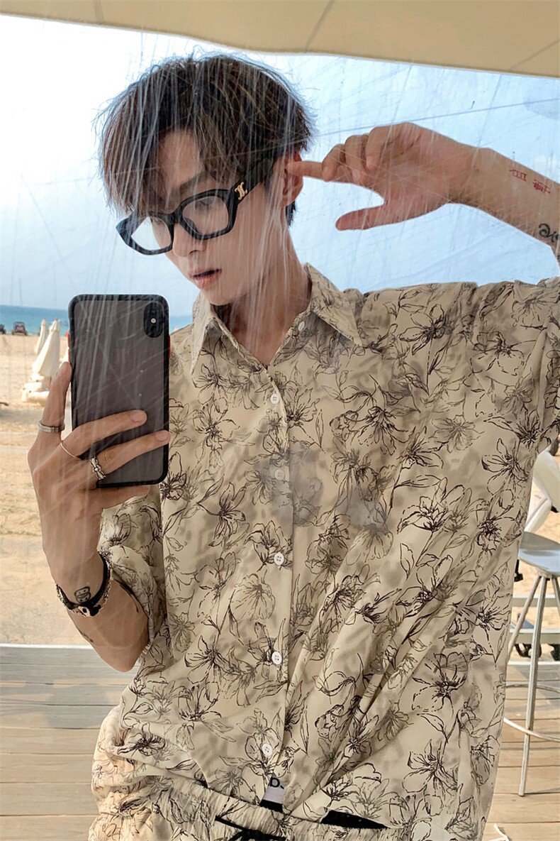 1喇叭花套装TZ77811特P45衬衫DCS77812特P27DK77813特P18套装控88,男装衬衫,星座226-2