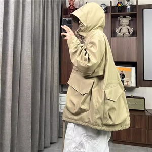 冲锋衣男秋美式潮帅防风工装夹克户外登山徒步机能外套HH2571 P76图片