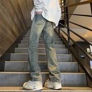 主推差价大抖音高品质现货黄泥色牛仔裤宽松GK01-P60限价78图片