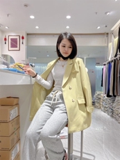 欧版时尚西装春装外套，女装西装，七彩布衣