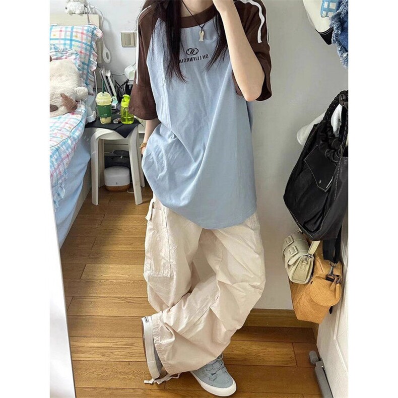 杠条拼接纯棉短袖ZX0185-P33,男装T恤,星座313A(原308A-2)