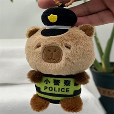 喜乐毛绒制造工厂 卡皮巴拉警察系列（百个起售）