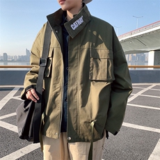 2021春秋新款男休闲宽松夹克外套J，男装夹克，电商A132（原电商B245）