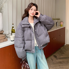 6931数据款大货已出现货90白鸭绒针织拼接羽绒P325K488，女装羽绒服，2D034