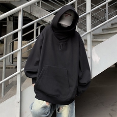 忍者卫衣男连帽潮牌美式vibe高街痞帅宽松嘻哈外套WG108-P48绒55，女装短外套，星座1008-1