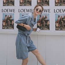 618主推！大量现货！2021夏季牛仔连体短裤151A-1019-P115-K168，女装牛仔裤，淑塔可可