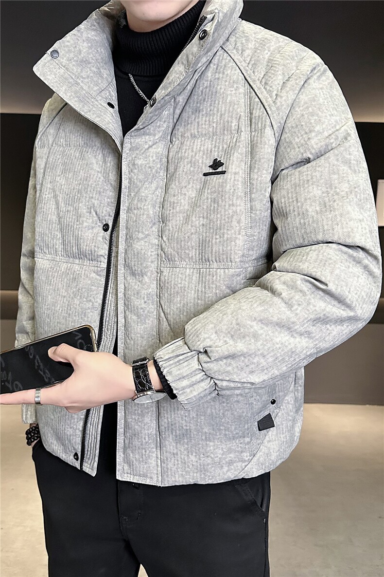M-3XLB3539902P200灰立领2025冬羽绒服【标50控活动价298】,男装羽绒服,电商B353