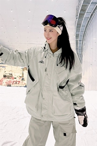 24冬防水双板滑雪服男中性风休闲运动加棉加厚保暖外套M78-P155图片