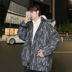 港风迷彩棉衣男冬季休闲宽松棉服外套A090-MY70 p145 限188图片