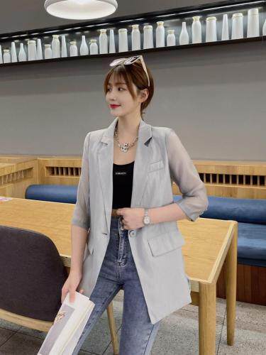 现货夏季新款韩版防晒西服,女装,韩衫衣社