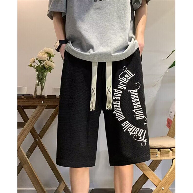 休闲短裤男夏季新款潮流港风ins百搭帅气裤子宽松运动五K7600,男装牛仔裤,星座1116A（原606A-3）