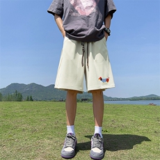 已注册直播抖音得物品质三条杠运动男五分休闲短裤K306P30，男装牛仔裤，电商C408-1(原B339-1)