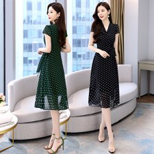 2022夏季新款时尚气质连衣裙，女装连衣裙，金典明美