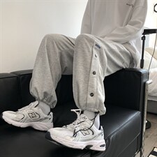 2022强推新青年潮流抽绳两穿排扣裤WK88-特批30,男装休闲裤,星座718-1