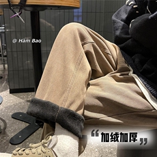 4色基础款~加绒加厚保暖直筒牛仔裤3XZ502-K625-P55控68，男装牛仔裤，星座502
